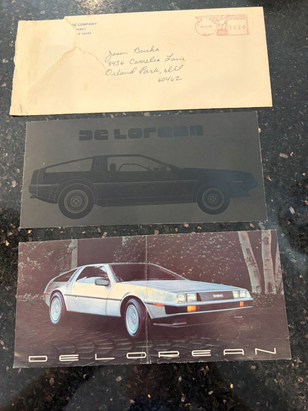 1981 Delorean Original Car Dealer Sales Trifold Brochure Advertisement  + xtra
